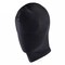 Black Bondage Full Hood Head Face Mask Open Eye Mouth Role Play Spandex Headgear